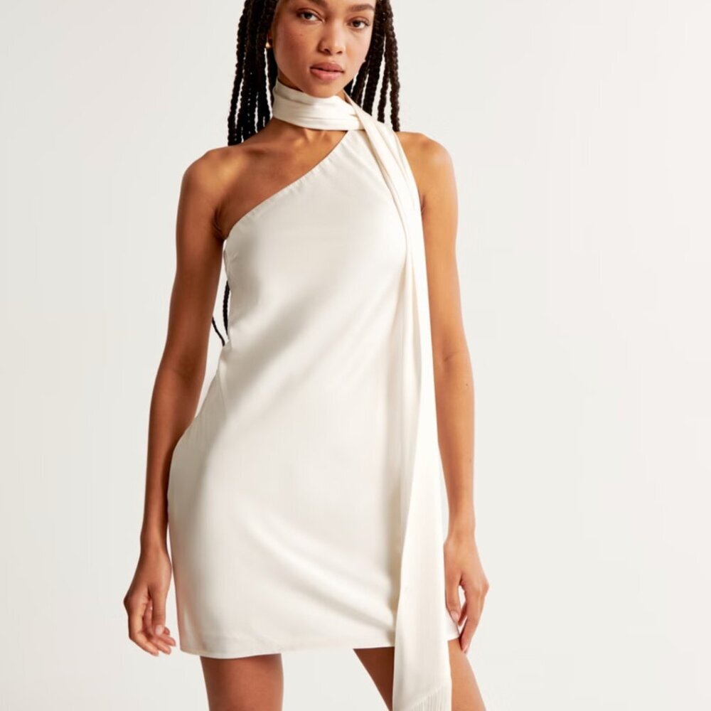 NWT Abercrombie Scarf Slip Mini Dress